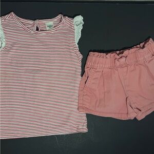 OshKosh B'gosh Pink Striped Outfit